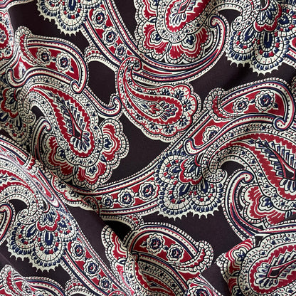 Scarf in Paisley Crepe de Chine