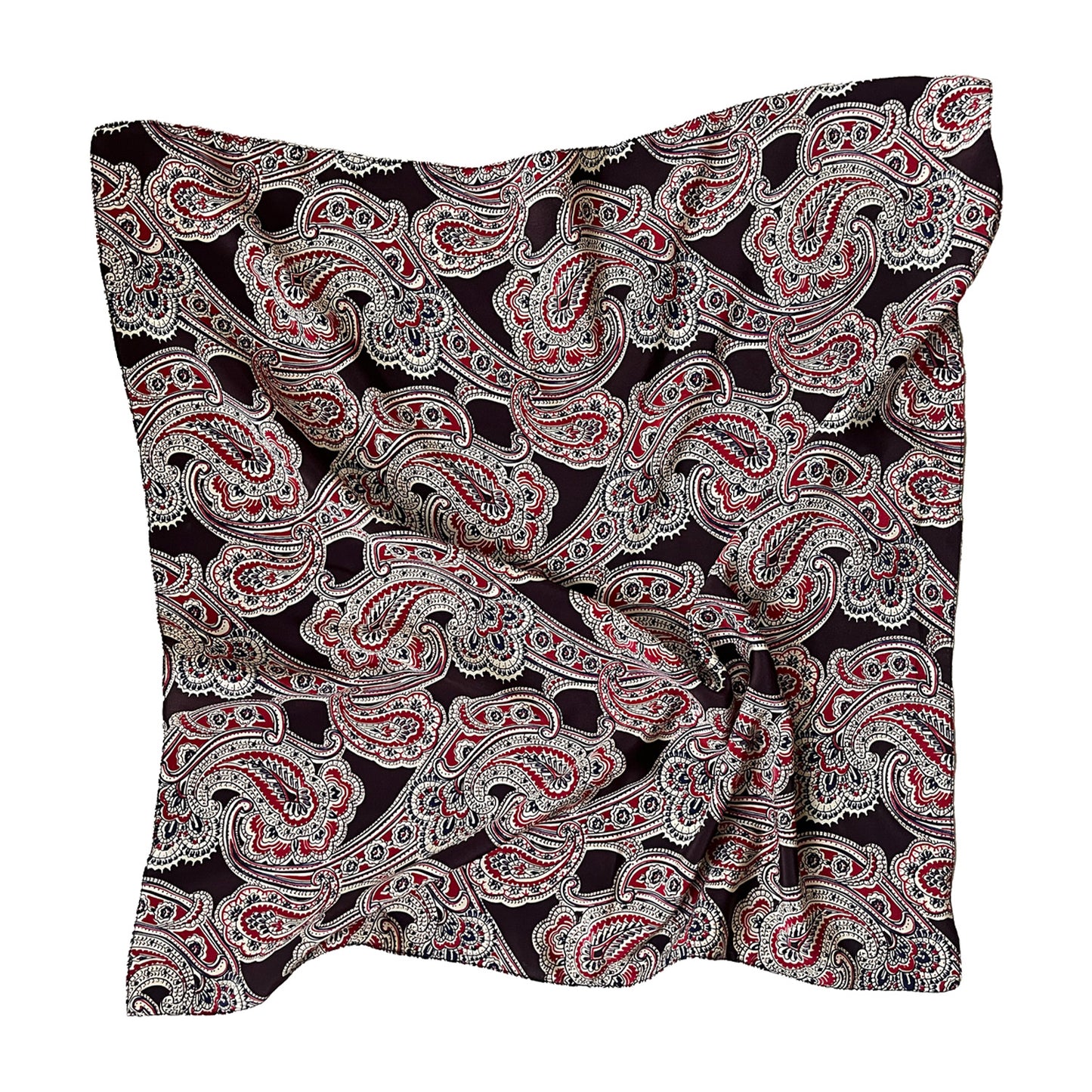 Scarf in Paisley Crepe de Chine