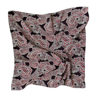 Scarf in Paisley Crepe de Chine
