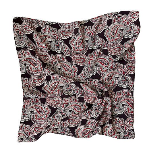 Scarf in Paisley Crepe de Chine